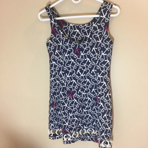 Lilly Pulitzer Delilah Dress Navy Ahoy There Sz 2 - Picture 4 of 5